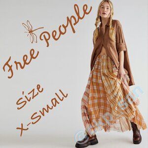 NWOT  Free People Lausanne Maxi Skirt Sz XS